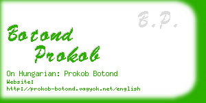 botond prokob business card